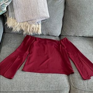 Off the shoulder top - Burgundy